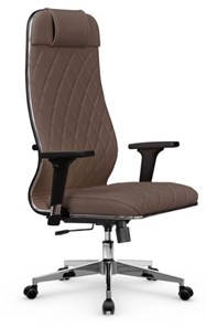 Кресло офисное Мetta L 1m 40M/2D Infinity Easy Clean (MPES) топган, нижняя часть 17834 светло-коричневый в Ульяновске - предосмотр