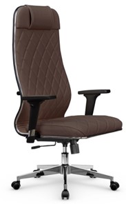Кресло офисное Мetta L 1m 40M/2D Infinity Easy Clean (MPES) топган, нижняя часть 17834 темно-коричневый в Ульяновске - предосмотр