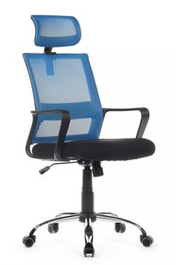 Кресло компьютерное RCH 1029HB, черный/синий в Ульяновске