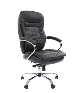 Кресло офисное CHAIRMAN 795 кожа, цвет черный в Ульяновске - предосмотр