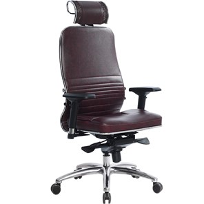 Офисное кресло Метта Samurai KL-3.04, темно-бордовый в Ульяновске