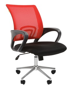 Компьютерное кресло CHAIRMAN 696 CHROME Сетка TW-69 (красный) в Ульяновске - предосмотр