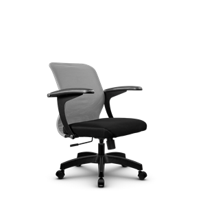 Кресло офисное SU-M-4/подл.160/осн.001, Светло-серый/Черный в Ульяновске