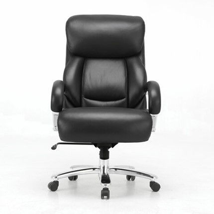 Кресло Brabix Premium Pride HD-100 (натуральная кожа, черное) 531940 в Ульяновске - изображение
