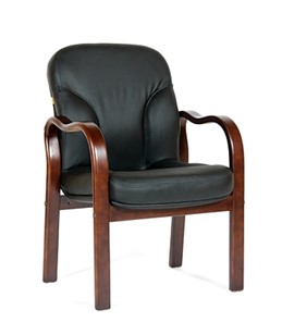 Офисное кресло CHAIRMAN 658 Натуральная кожа черный в Ульяновске - предосмотр