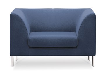 Кресло мягкое Сиеста, ткань Bahama / синяя в Ульяновске