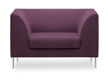 Кресло офисное Сиеста, ткань Сахара / фиолетовая С33 в Ульяновске