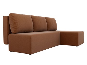 Угловой диван с оттоманкой Поло, Коричневый (рогожка) в Ульяновске - предосмотр 2