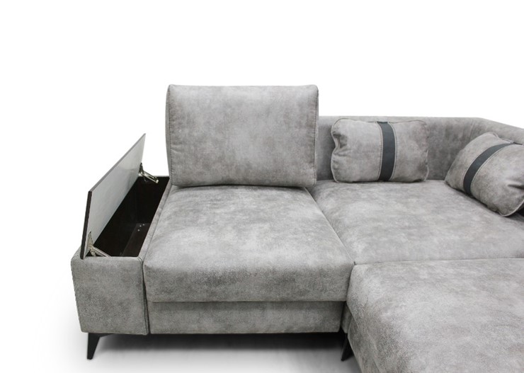 Угловой диван с узкой спинкой Даллас  м6,2+м3+м4+м9+м6+м15 отдельный +2 малые подушки+ящик в малой части в Ульяновске - изображение 5