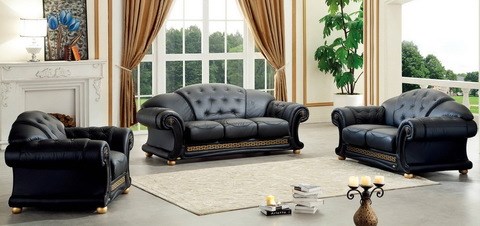 Прямой диван Versace (3-х местный) black в Ульяновске - изображение 3