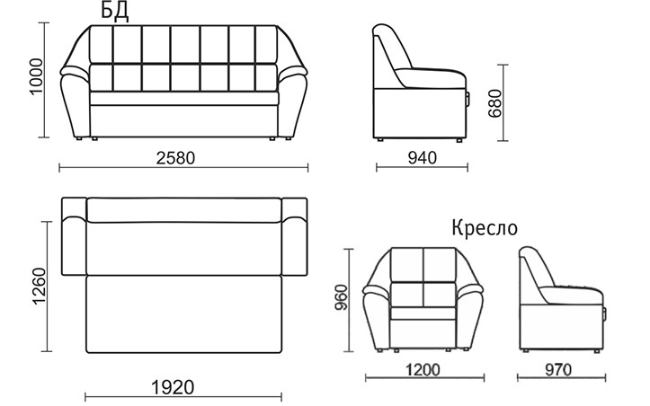 Прямой диван Блистер БД в Ульяновске - изображение 7