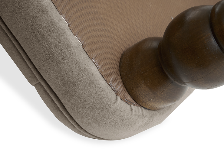 Прямой диван Бриджит бежевый ножки коричневые в Ульяновске - изображение 21