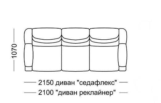 Диван прямой Мишель Элита 50 М, седафлекс в Ульяновске - изображение 7