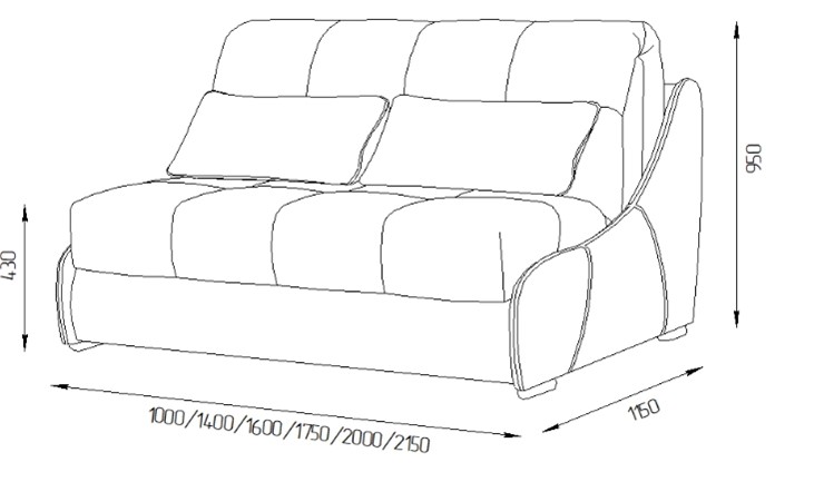 Прямой диван Токио 130 (ППУ) в Ульяновске - изображение 11