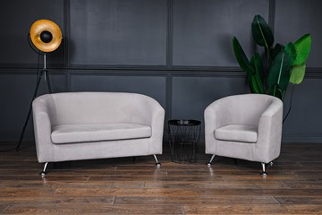Комплект мебели Брамс  цвет бежевый диван 2Д + кресло в Ульяновске