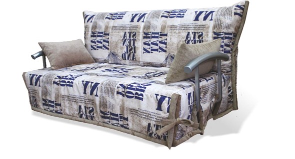 Прямой диван Аккордеон с боковинами, спальное место 1200 в Ульяновске - изображение