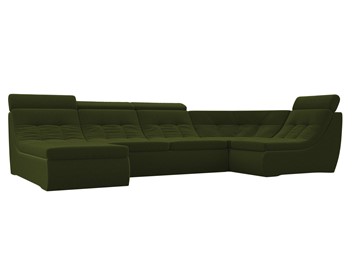 Модульный раскладной диван Холидей люкс, Зеленый (микровельвет) в Ульяновске