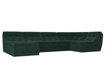Модульный раскладной диван Холидей, Зеленый (велюр) в Ульяновске