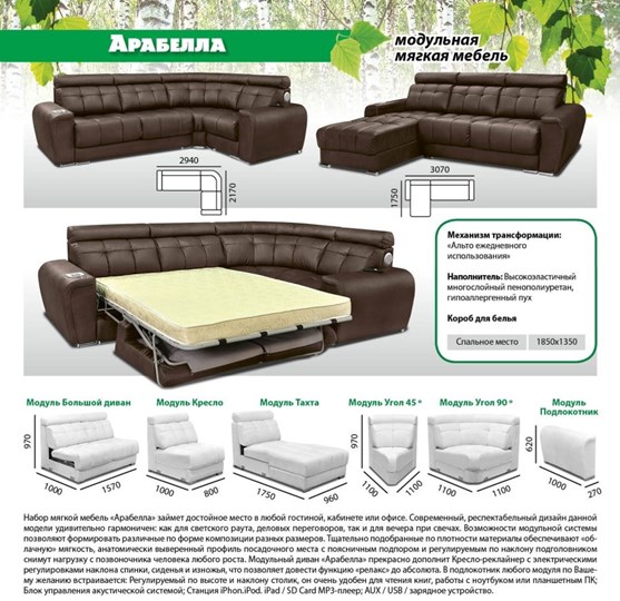 Модульный диван Арабелла в Ульяновске - изображение 5