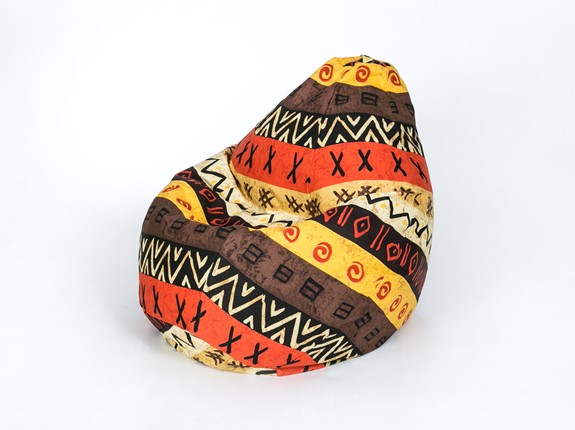 Кресло-мешок Груша малое, жаккард, африкан в Ульяновске - изображение