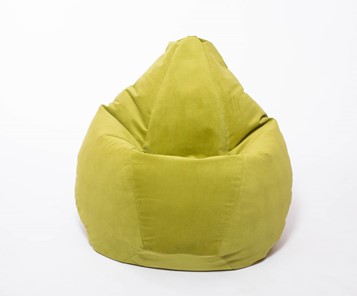 Кресло-мешок Груша малое, велюр однотон, травянное в Ульяновске - предосмотр 1