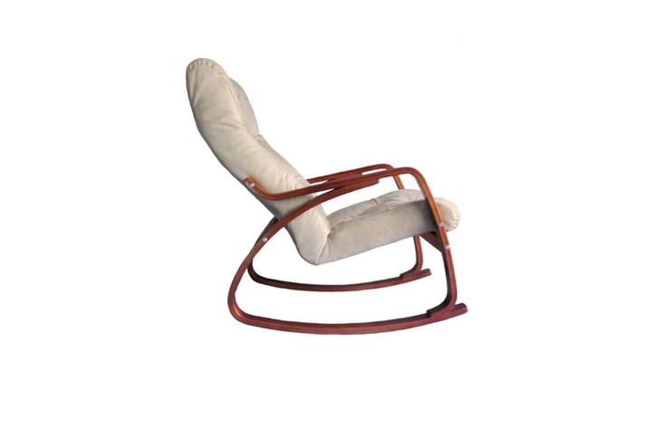 Кресло-качалка Гранд, замша крем в Ульяновске - изображение 1