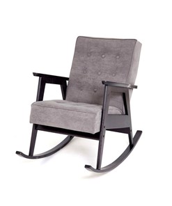 Кресло-качалка Ретро (венге / RS 15 - темно-серый) в Ульяновске