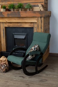 Кресло-качалка в гостиную Корсика, ткань Amigo Green 34-Т-AG в Ульяновске - предосмотр 7