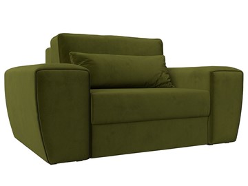 Кресло-кровать Лига-008, Зеленый (Микровельвет) НПБ в Ульяновске
