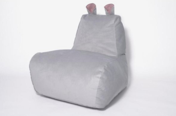 Кресло-мешок Бегемот серый в Ульяновске - изображение