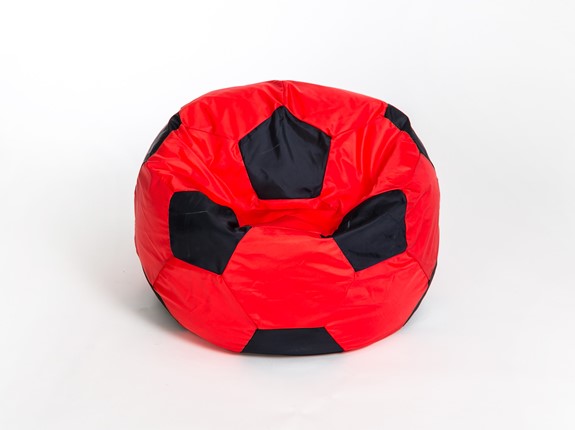Кресло-мешок Мяч большой, красно-черный в Ульяновске - изображение