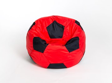 Кресло-мешок Мяч малый, красно-черный в Ульяновске