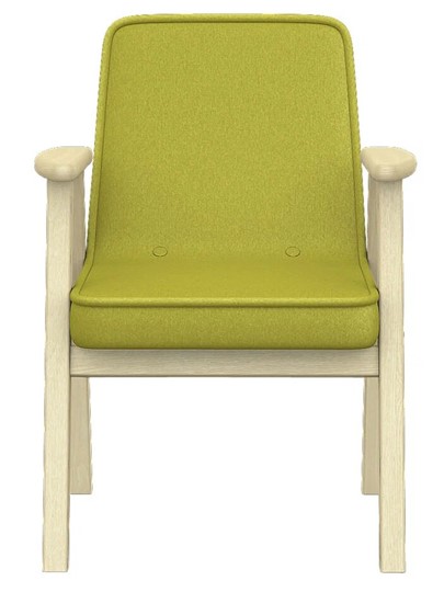 Кресло в гостиную  Ретро ткань лайм, каркас лак в Ульяновске - изображение 3