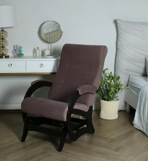 Маятниковое кресло Амелия, ткань кофе с молоком 35-Т-КМ в Ульяновске - изображение 5