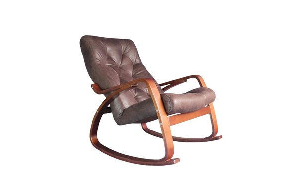 Кресло-качалка Гранд, замша шоколад в Ульяновске - изображение