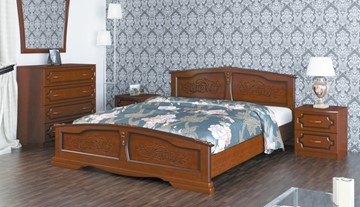 Кровать спальная Елена (Орех) 180х200 в Ульяновске