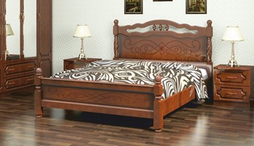 Кровать в спальню Карина-15 (Орех) 160х200 в Ульяновске
