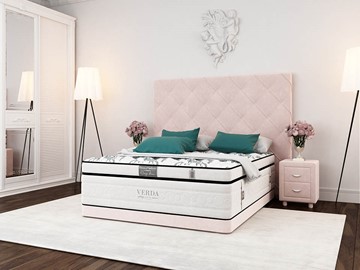 Кровать Style Compact/Basement 180х200, Флок (Велсофт Винтажный розовый) в Ульяновске