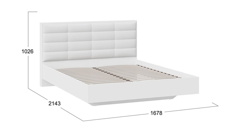 Кровать 2-х спальная Агата тип 1 (Белый) в Ульяновске - изображение 2