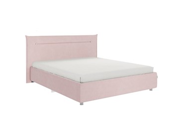 Кровать спальная Альба 1.6, нежно-розовый (велюр) в Ульяновске