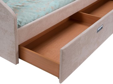 Спальная кровать Bono 160х200, Искусственная шерсть (Лама Авокадо) в Ульяновске - предосмотр 1