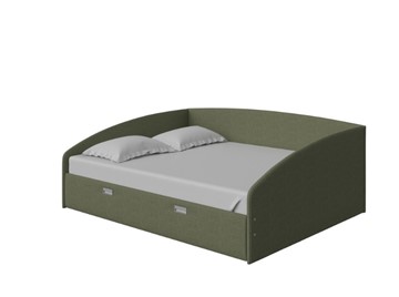 Спальная кровать Bono 160х200, Искусственная шерсть (Лама Авокадо) в Ульяновске - предосмотр