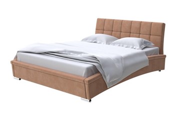 Спальная кровать Corso-1L 140x200, Микровелюр (Manhattan Брауни) в Ульяновске