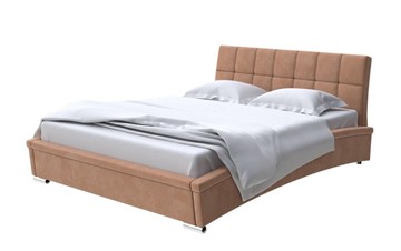 Спальная кровать Corso-1L 180х200, Микровелюр (Manhattan Брауни) в Ульяновске