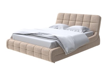 Двуспальная кровать Corso-6 200х200, Флок (Бентлей Какао) в Ульяновске
