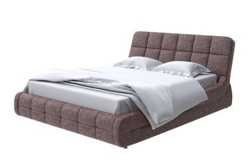 Спальная кровать Corso-6 200х200, Флок (Бентлей Кофейный) в Ульяновске