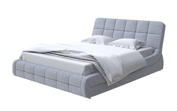 Спальная кровать Corso-6 200х200, Рогожка (Levis 83 Светло-Серый) в Ульяновске