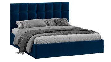 Кровать двуспальная Эмбер тип 1 (Велюр Confetti Blue) в Ульяновске