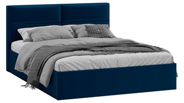 Кровать в спальню Глосс Тип 1 (Велюр Confetti Blue) в Ульяновске