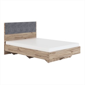 Двуспальная кровать Николь (мод.1.5) 1,8 серый текстиль, с ортопедическим основанием в Ульяновске